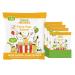 Cheeky friends organic party pops banana fruity snack for babies and toddlers from 1 year without added sugar vegan 2 x 8 pack (16 x 15g)