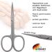 Three Swords Skin Scissors Rustproof Straight Blade for Precise Skin Residue Removal | German Quality | Includes Synthetic Leather Nail Case - Buy Online on GoSupps.com
