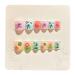 Smbcgdm Cute Fake Nails Self-adhesive False 12pcs Kids Cartoon Christmas Themed Pattern Embossed Press on Diy Art D
