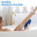 COMNICO African Bath Sponge Long Net Exfoliating Shower Body Scrubber Flat Back Scrubber Foot Scalp Scrub Dead Skin Removal Skin Smoother for Men Women (Blue) - Buy Online on GoSupps.com