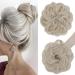 S-Noilite hair pieces for women hair scrunchies thick messy bun hair bun updo Chignons ponytail extenions - Light Blonde 60