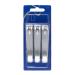 REFINE Straight Cut Toenail Clipper Set - Deluxe with Swing-Out Metal File (3 ct) | Best Precision Nail Care Tools for Men & Women - Buy Online on GoSupps.com