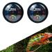 Roseflower 2 Series-Pack Reptile thermometer hygrometer precise mechanical temperature and air moisture meter for reptile terrariums (no battery required) house study basement