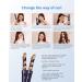 6 in 1 Air Styler Set - 2024 Negative Ion Airstyler with Warm Air Brush Curling Iron & Straightener - Perfect for Drying Smoothing Volume & Curls - Stylish Blue - Buy Online on GoSupps.com