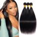 Huarisi Brazilian Straight Hair 3 Bundles 14 16 18 Inch Grade 7a Virgin Human Hair Weaving Just unprocessed hair extension Natural Color Double Weft
