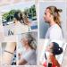 36 Pcs Bracelet Hair Ties for Women - Seamless Hair Elastics - Knotted Ponytail Holder - 4 in 1 Design - Black Gray Brown - Buy Online on GoSupps.com