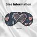 I Love You Heart Print Eye Mask - Adjustable Blackout Sleep Mask for Men & Women - Sleep Aid & Comfort - Buy Online on GoSupps.com