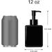 Youngever 5-Pack 350ml Reusable Pump Dispenser Set - Black Plastic Soap Dispenser for International Shipping - Buy Online on GoSupps.com