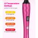 Small Curling Wand - 3/8 Inch Ceramic Curling Iron for Short & Long Hair Fast Heat Up Adjustable Temp Argan & Keratin Infused - Hot Pink - Buy Online on GoSupps.com