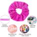 50 Colorful Hair Tie Scrunchies - Elastic Hair Bands + Storage Bag | Best Hair Accessories for Women & Girls - Buy Online on GoSupps.com