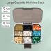 Restree Portable Pill Organizer - Moisture-Proof Travel Case for Vitamins, Medicine, Supplements - Extra Large 9 Compartments (Black) - Buy Online on GoSupps.com