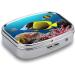 Pill Box Tropical Fish Print | 2 Compartment Portable Pill Organizer - Decorative Metal Case for Pocket & Purse - Buy Online on GoSupps.com