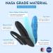 NASA Grade Plantar Fasciitis Insoles - High Arch Support for Men and Women - Relief from Flat Foot Pain - Orthotic Inserts for Work and Standing - Blue - Size M - Buy Online on GoSupps.com