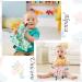 2Pcs Baby Appease Towel Blankets Unicorn Alpaca Soothing Plush Blanket with Colorful Taggies Teether - Pink+Green - Buy Online on GoSupps.com