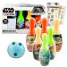 Baby Yoda Store Mandalorian Baby Yoda Bowling Outdoor Game for Toddlers,Kids-Bundle with Star Wars Bowling Set Plus Mandalorian Stickers (Mandalorian Toys)