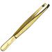 May - Fine tweezers for plucking eyebrows - from Solingen - gold-plated