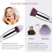 16PC Makeup Brush Set with Beauty Blenders & Cleaner - Premium Synthetic Marble Finish - Buy Online on GoSupps.com