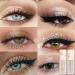 2Pcs Waterproof Liquid Glitter Eye Shadow Sticks - Silver & Golden | Quick-Drying Sparkling Eyeliner & Highlighter Set - Buy Online on GoSupps.com