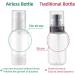 TOUREAL 30ML Airless Pump Dispenser - 8 Pack Empty Travel Bottles for Cosmetics & Creams - Ideal Plastic Containers for eCommerce - Buy Online on GoSupps.com