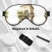 SSIMOO Antique Greek Soft Sleep Eye Mask with Roman Olive Branch - Breathable Travel Eye Patch for Women | Perfect Relaxation Gift - Buy Online on GoSupps.com