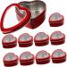 NUOBESTY 30 Pcs Gumballs Reusable Yoghurt Pot Lids Wedding Party Supplies Chocolate Candies Snack Box Candy 6x5.9cmx3pcs Redx3pcs - Buy Online on GoSupps.com
