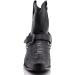 Alberto Fellini Men's Crocodile Prints Cowboy Boots with Side Zipper & Belt Buckle - Black 10.5 - Buy Online on GoSupps.com