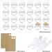 24-Piece Transparent Crucible Set - Empty Cream Can Jars with Screw Cap for Lotions Mini Candles & Cosmetics (20ml) - International Shipping Available - Buy Online on GoSupps.com