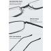 Magimodac Blue Light Filter Reading Glasses for Men & Women - Prescription Metal Narrow Frames with Pencils - Buy Online on GoSupps.com