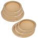 6 Pcs Round Wood Canvas Boards for Painting  3 Different Sizes of Wooden Canvas Panels  Unfinished Wood Cradled Painting Panel Boards for Arts  Craft  Painting (7.8  9.8 11.8 Diameter)