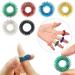 Miokycl 6Pcs Spiky Sensoric Finger Massage Rings - Stress Relief Acupressure Toys in Gold Silver Black Red Blue Green | International Shipping - Buy Online on GoSupps.com