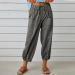 KAAUSE Women's Linen Cropped Work Pants - Dark Gray, X-Large - Buy Online on GoSupps.com