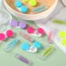 VOCOOL 16 Pack Contact Lens Tools Kit - 8 Contact Lens Cases & 8 Tweezers Inserter/Remover | Leak Proof Compact Eye Contact Case Set for Travel & Home - Buy Online on GoSupps.com