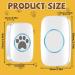 Nizirioo Wireless Pet Training Bells - IP44 Waterproof Doorbell with 60 Ringtones & 5-Stage Volume Control for Dogs - 1 Recipient + 1 Touch Doorbell - Buy Online on GoSupps.com
