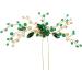 Emerald Green Crystal Bridal Hair Pin - Elegant Wedding Headpiece - Buy Online on GoSupps.com