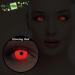 Bright Red Halloween The Purge Costume UV Light Contact Lenses - Glow in the Dark Soft Black Light Color 1 Pair - Buy Online on GoSupps.com