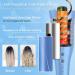 Automatic Curling Iron Auto Hair Curler Wand with Large Rotating Barrel & 4 Temps & 3 Timers Large Display Curling Iron with Dual Voltage Auto Shut-Off Fast Heating for Hair Styling Blue - Buy Online on GoSupps.com