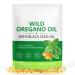Oil of Oregano with Black Seed Oil 6000mg Oregano Oil Capsules Organic with Black Seed Oil 200mg Wild Oregano Oil Immune and Antioxidant Support Non-GMO Gluten Free (120 pieces of white and green) 1 Count (Pack of 120)