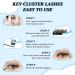 KevKev Lash Clusters 192 Pcs - DIY Eyelash Extensions in Mixed Styles - Thin Band & Soft Lashes - Cloudy & Cirrus D-Mix (8-16mm) - Buy Online on GoSupps.com
