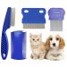 Klop256 Lice Comb Set - 4 Nissenkamm & Scalkenkamm for Kids & Adults | Extra Fine Stainless Steel Double-Sided Flea Comb for Cats & Dogs International Shipping Available - Buy Online on GoSupps.com