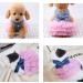 Cute Tutu Striped Dog & Cat Dress - Princess Bowknot Dress for Small Dogs & Cats | Denim Pink - Perfect for Pomeranians & Chihuahuas - Buy Online on GoSupps.com