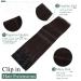 Buy SEGO 12 PCS Clip-In Hair Extensions - Real Hair 55 cm 180g Dark Brown - Smooth & Affordable Full Head Solutions - Buy Online on GoSupps.com