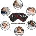 SSIMOO Black White Red Roses Eye Mask | Breathable Sleep Patch for Women | Ideal for Travel & Relaxation - Buy Online on GoSupps.com