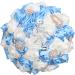 WIFELAI Silk Bridal Bouquet with Big Rhinestones and Diamond Brooch - Baby Blue Ivory, W373B-21 - Buy Online on GoSupps.com