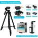 Endurax 60'' Camera Tripod for Canon Nikon DSLR, Travel Stand with Remote & Quick Release Plate - Black - Buy Online on GoSupps.com