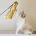Cobee Cat Interactive Wand Toys 5 Pcs Kittens Toy Wand String with Bells and Sound Reflective Paper Tassels for Indoor Colorful Ribbon Training Exerciser and Kitten Catcher Accessories - Buy Online on GoSupps.com