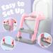 Ashtonbee Mountable Potty Seat with Steps Pink - Easy Toilet Training Solution - Buy Online on GoSupps.com
