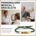 Emergency Medical Alert Bracelets - Custom Engraved Adjustable Titanium Steel Wristband for Men & Women - Personalized Gift - Non-Tarnish White - Buy Online on GoSupps.com
