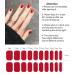 Wahrshei Red Nail Foils - 20 Self-Adhesive Gel Nail Stickers | UV Gel Nail Wraps for Stunning Red Nail Art - Buy Online on GoSupps.com