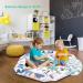 Bellababy 4-in-1 Tummy Time Mat: Baby Gym & Ball Pit with High Contrast Toys and Mirror for Sensory Development - Buy Online on GoSupps.com