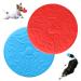 Ouoqi dog toys Frisbee dogs Frisbees 2 pieces Dog Frisbee Disc rubber frisbee dog slice for small dogs land and water catch throw play dog training (2)